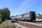 Viewliner Baggage Car # 61021 on the rear of Amtrak Train # 41 in Kissimmee